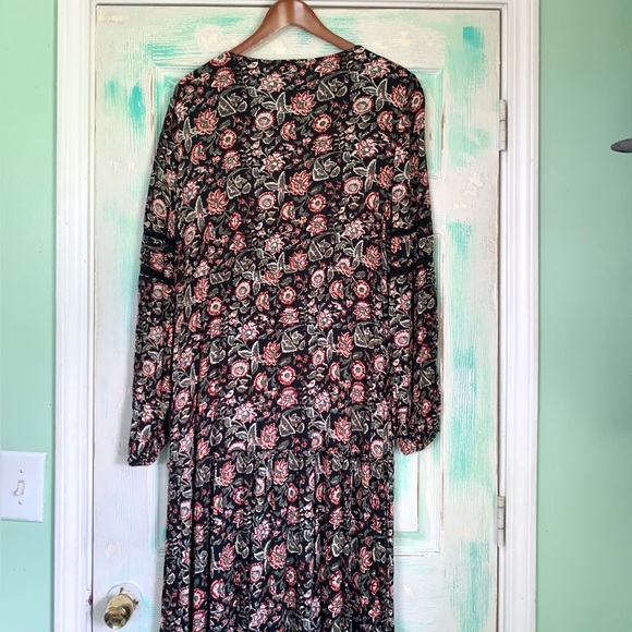 🌵Wonderly Floral Peasant Style Bohemian Maxi Dress Size Large🌵 - Picture 7 of 9